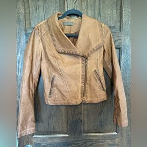 Bagatelle Brown Faux Leather Jacket
